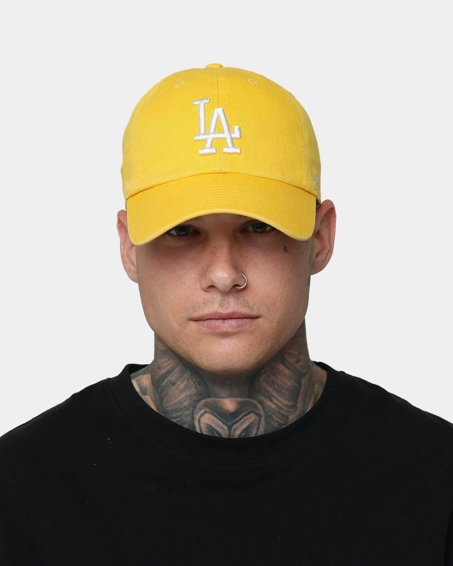 47 Brand Los Angeles Dodgers 'Lemon Sorbet' Clean Up Strapback Yellow Gold