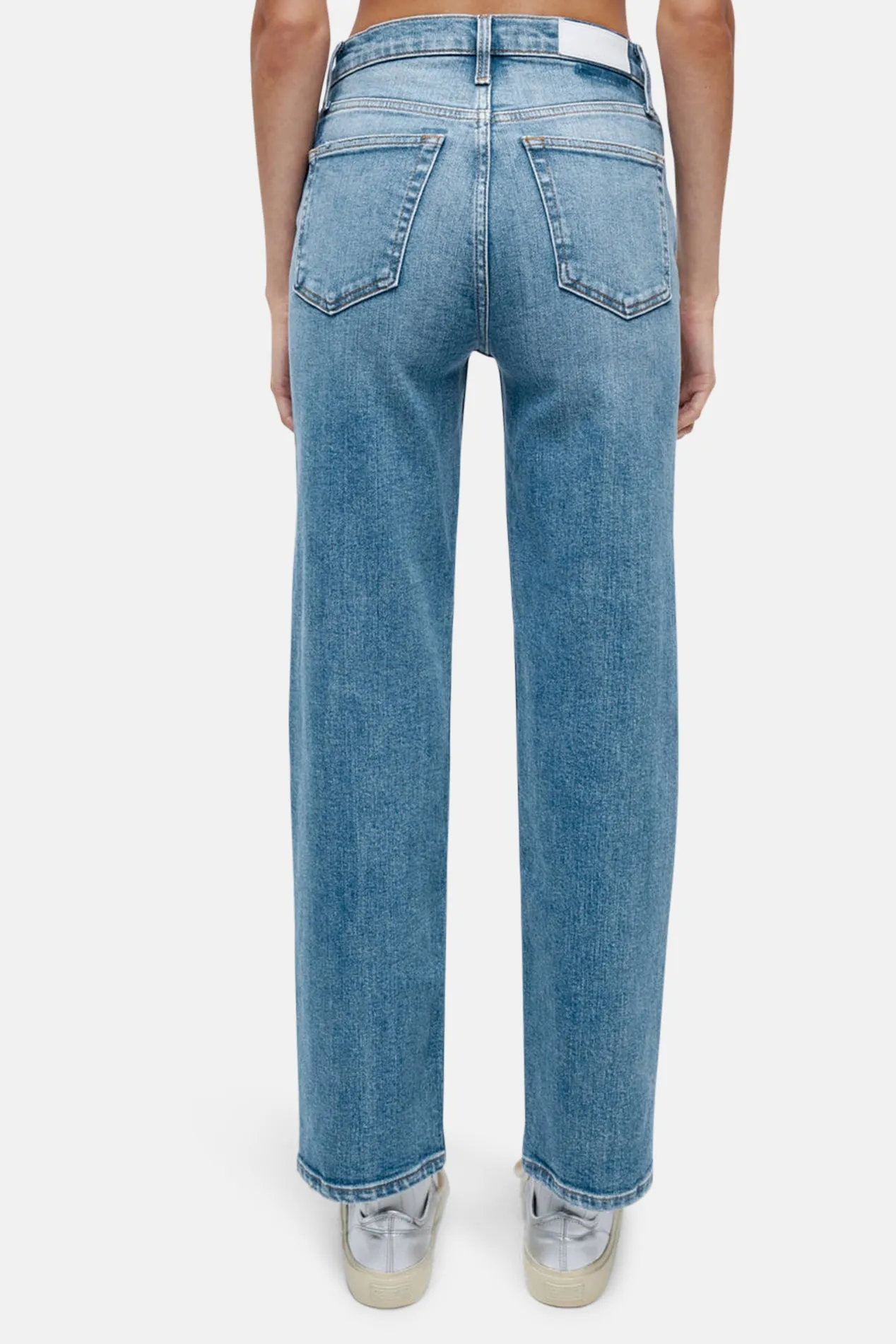 70s Stove Pipe Jean Classic Faded Blue