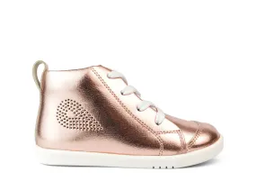 Bobux Iwalk Alley-Oop Boot - Rose Gold Metallic