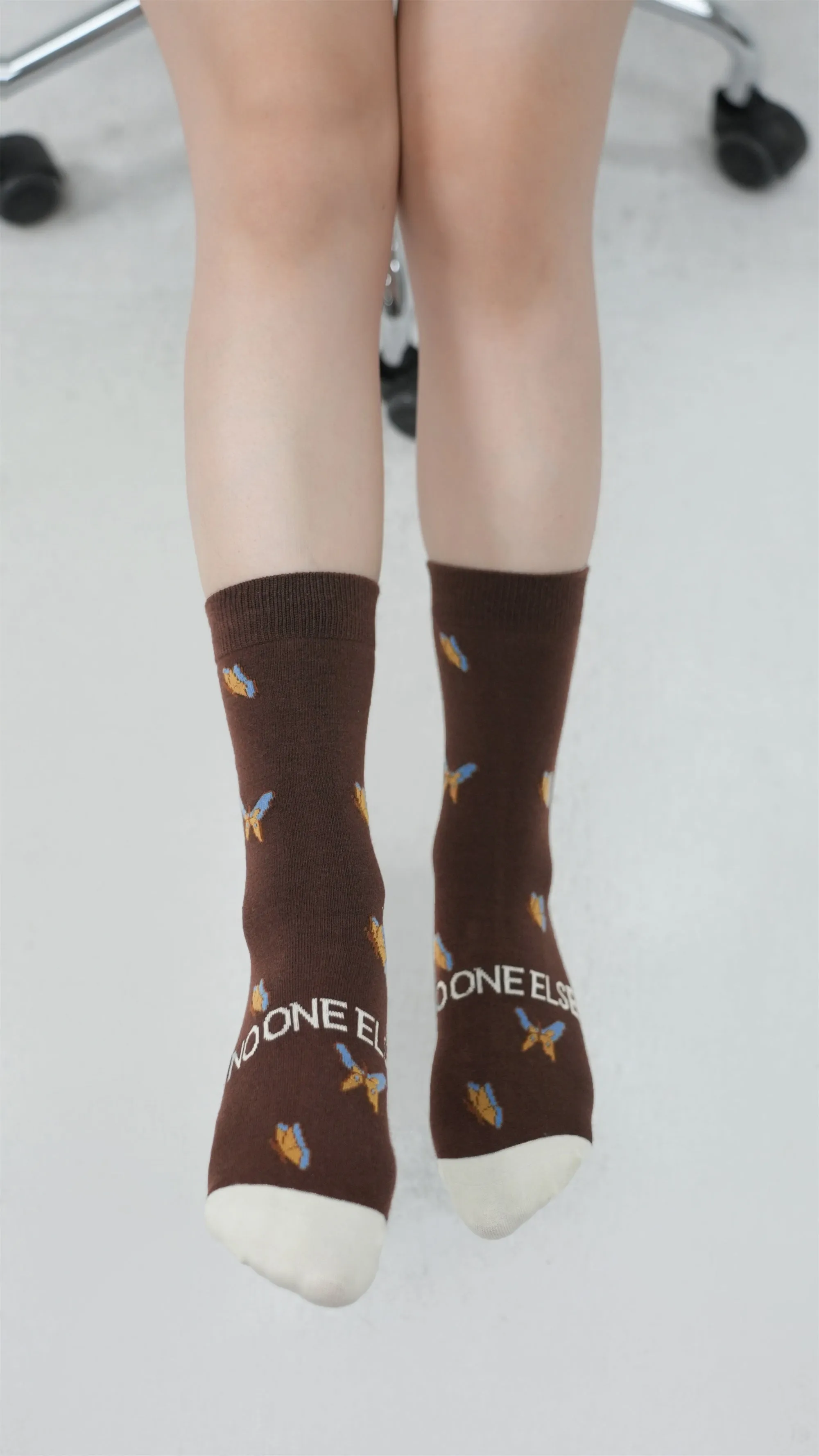 Butterfly Jacquard Socks