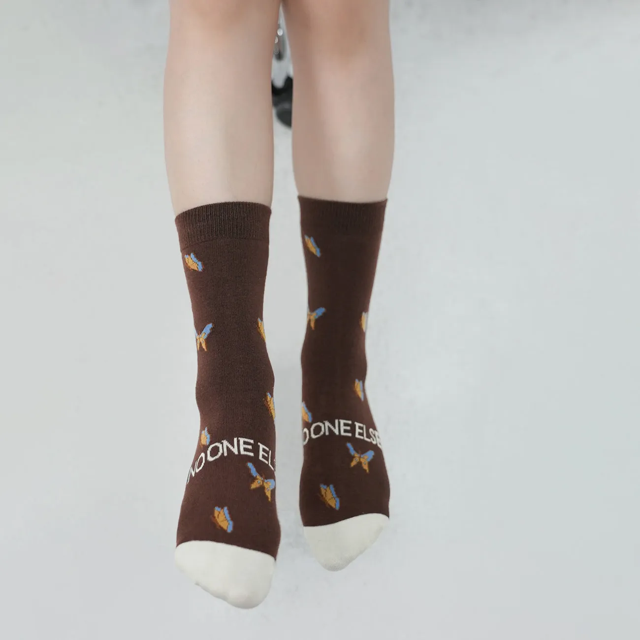 Butterfly Jacquard Socks