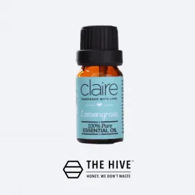 Claire Organics Lemongrass Essential Oil (10ml)