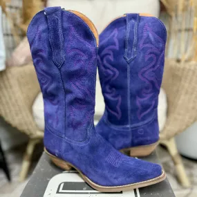 *DISCONTINUED* Dingo | Out West Suede Cowboy Boots in Plum Purple | Last Chance Size 8.5