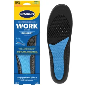 Dr. Scholl's Comfort & Energy Work Insoles with Massaging Gel Men's