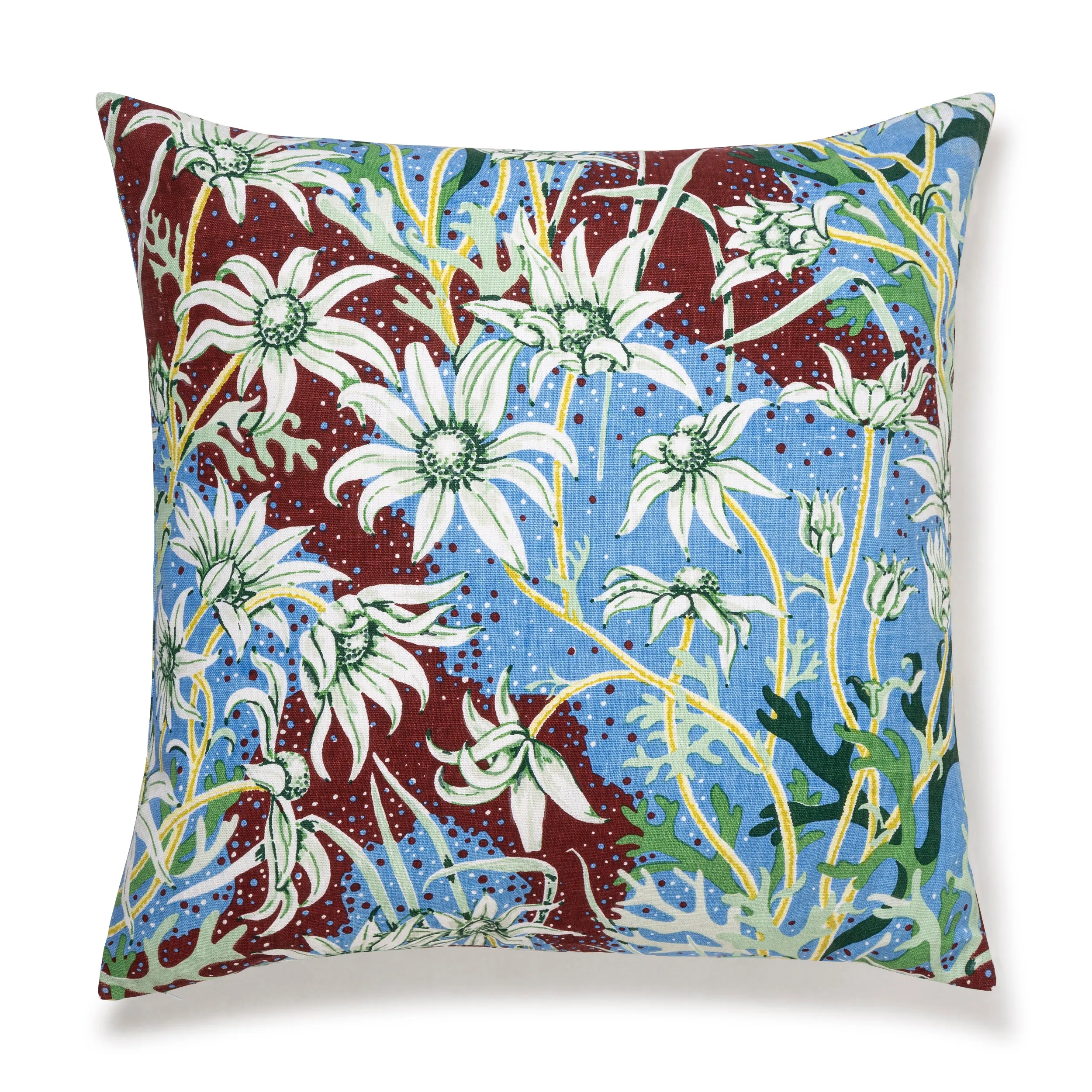 Flannel Flower Sky 60x60 Cushion Cover