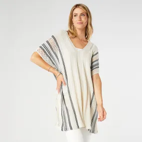 Flint Knit Poncho - Oatmeal