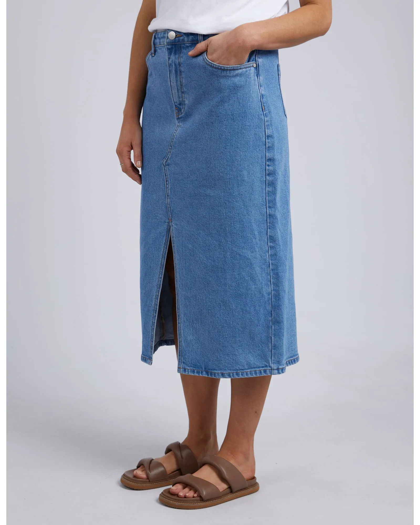 Foxwood Scout Midi Skirt - Light Blue