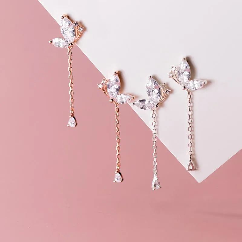 Glitterati Butterfly Chain Earrings