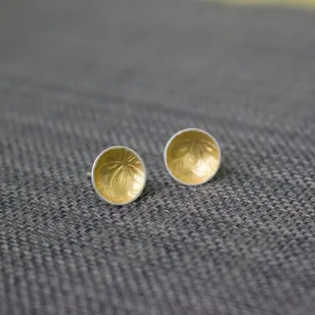 Golden Flora Cup Stud Earrings