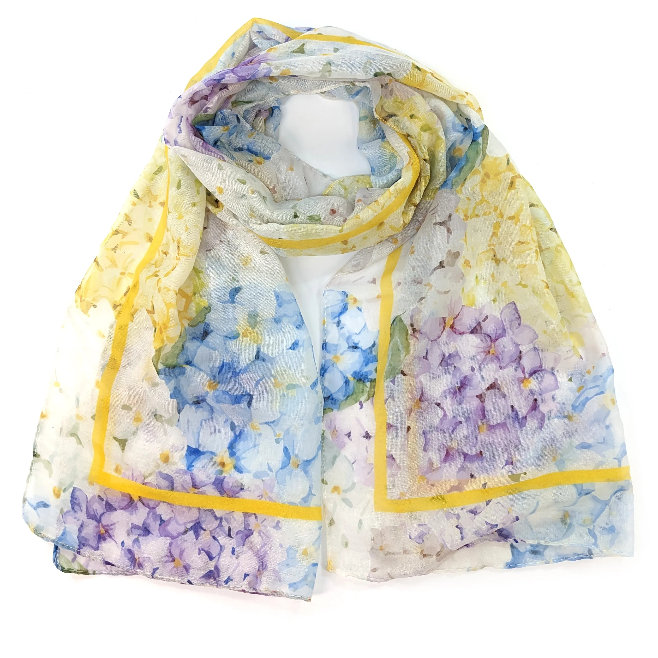 Hydrangea ladies Fashion Scarf