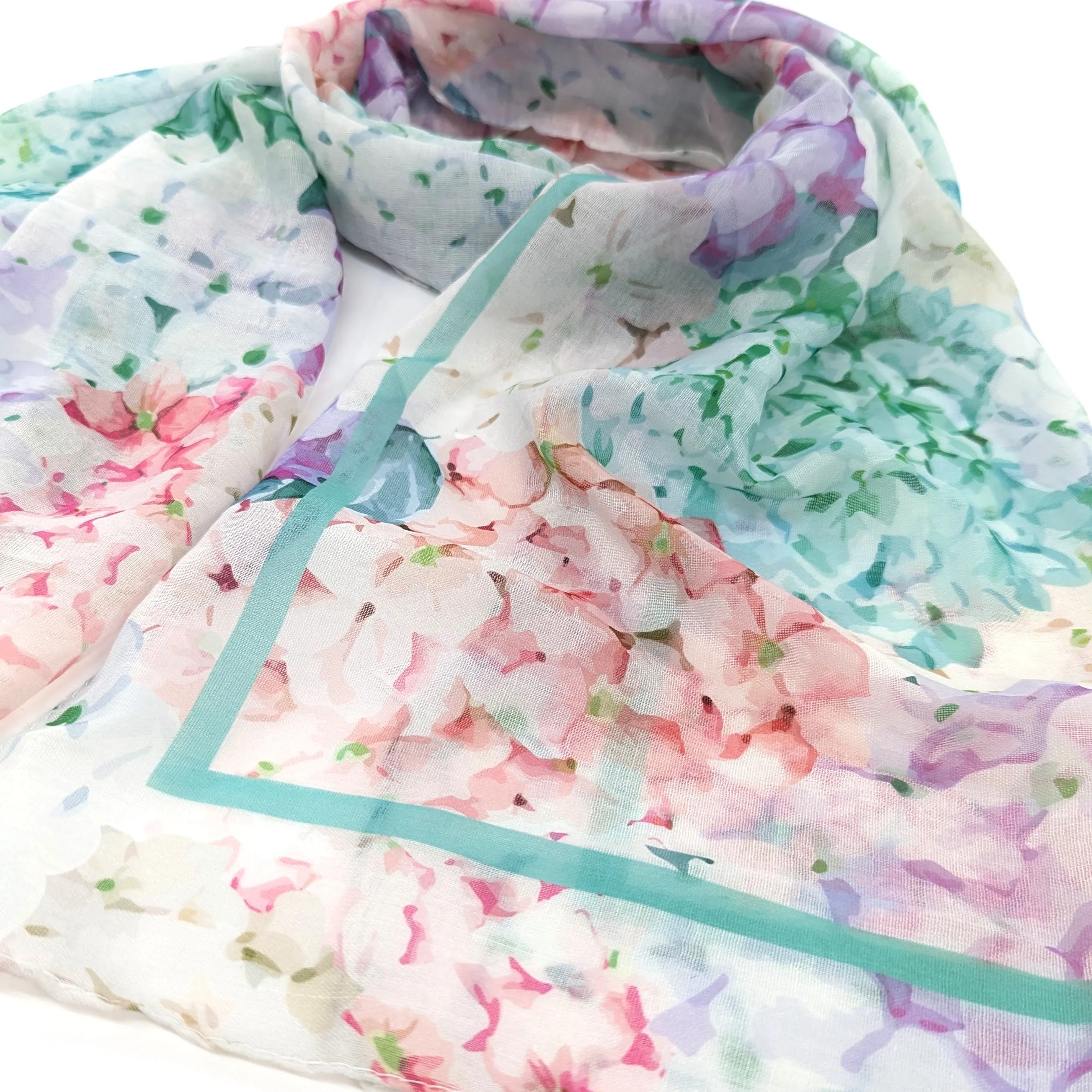 Hydrangea ladies Fashion Scarf