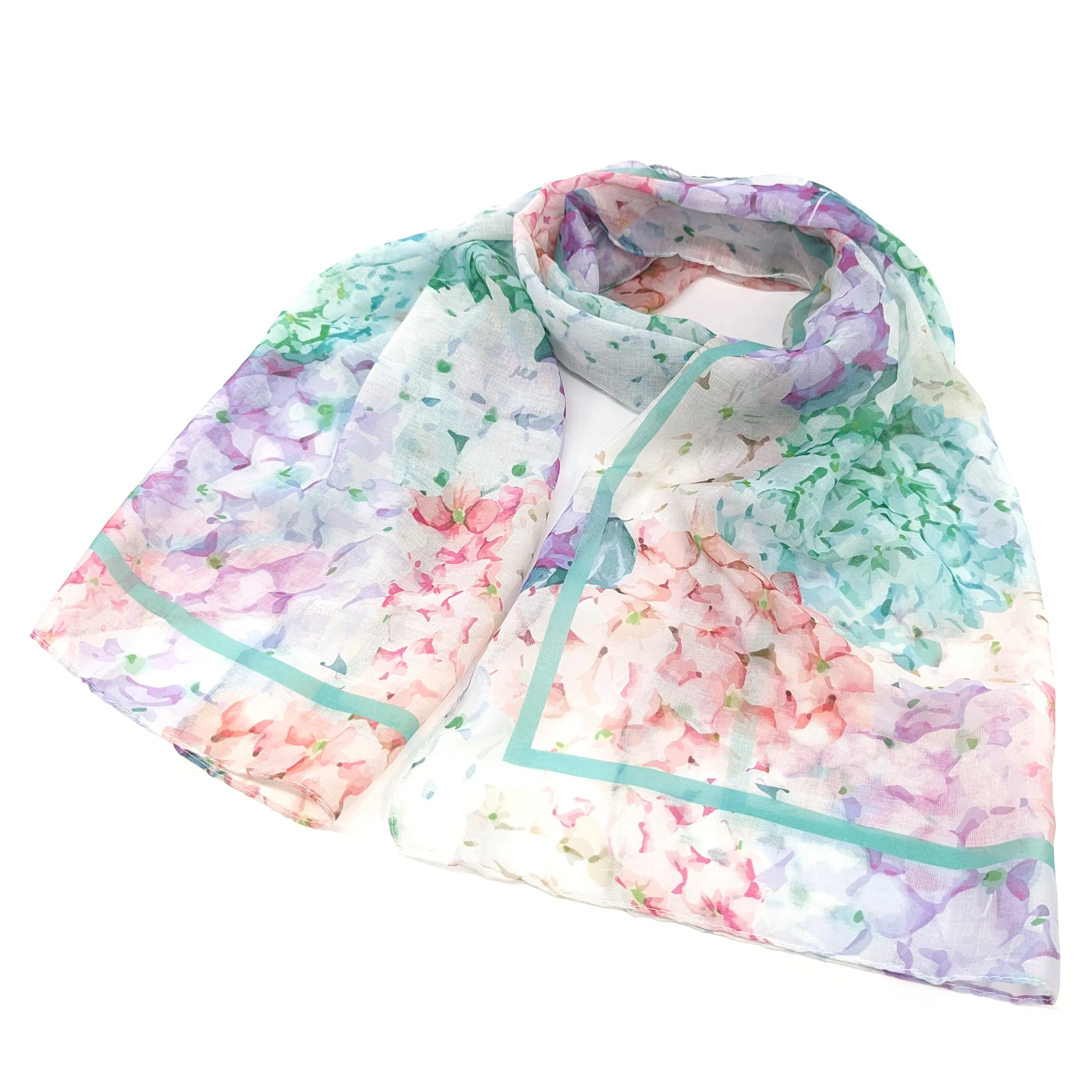 Hydrangea ladies Fashion Scarf