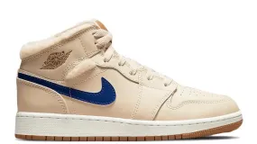 JORDAN 1 MID FLEECE PEARL WHITE (GS)