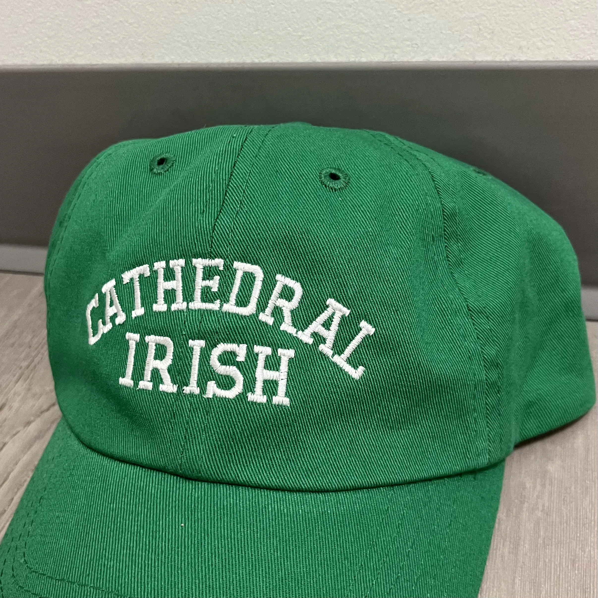 Kelly Green Embroidered Cathedral Irish Hat