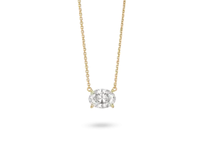 Lab-Grown Diamond 1ct. Oval Cut Pendant | White