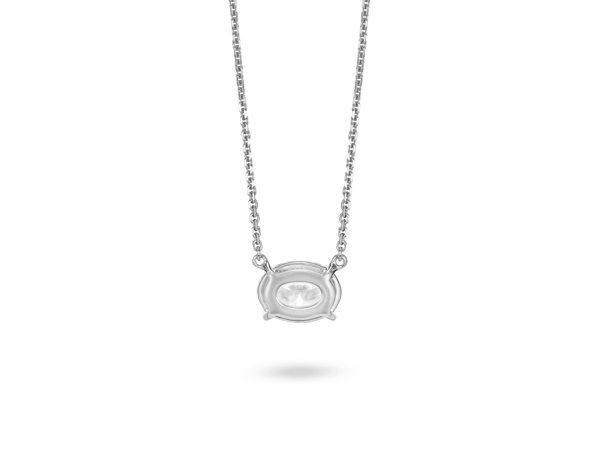 Lab-Grown Diamond 1ct. Oval Cut Pendant | White