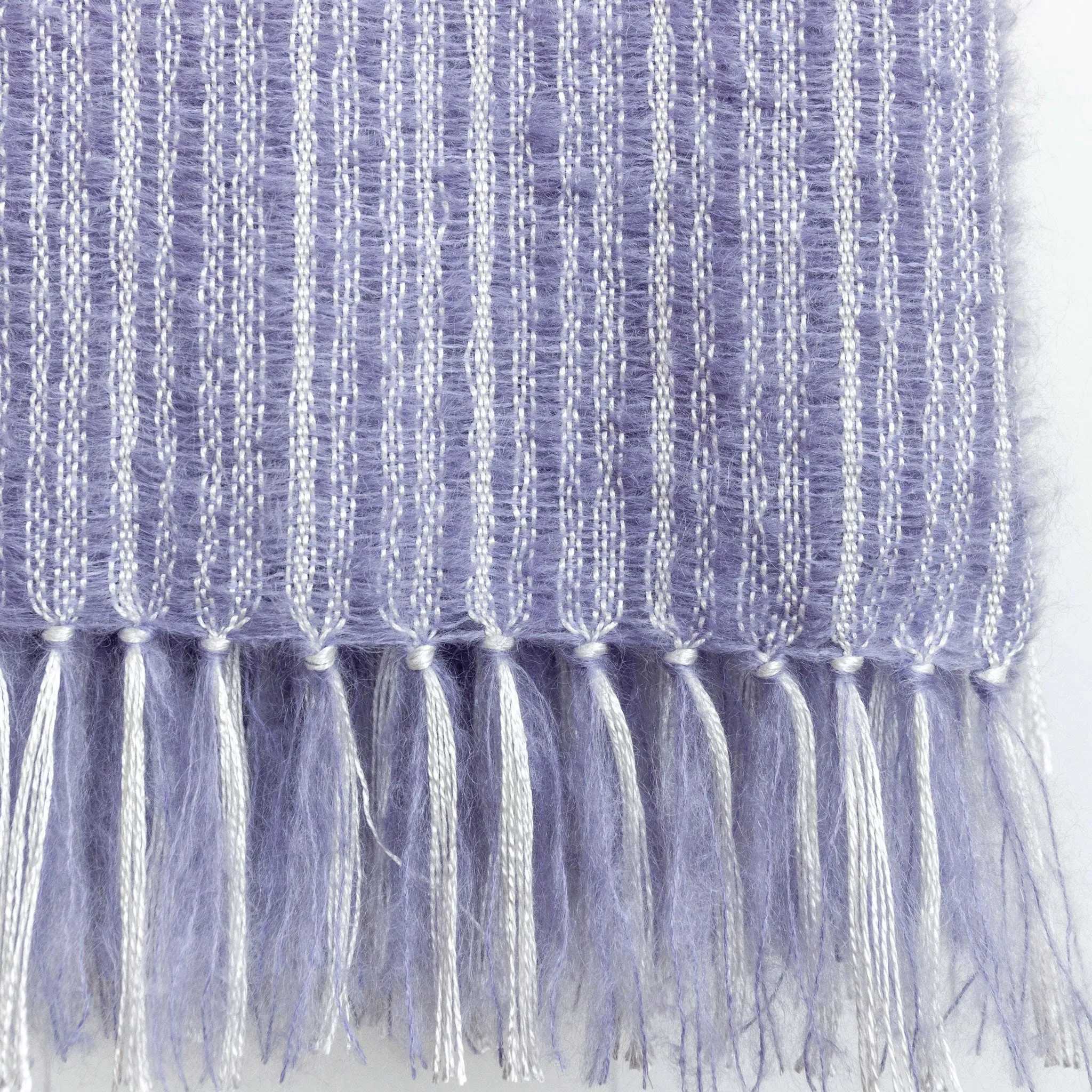 Larkspur Handwoven Mohair & Silk Throw