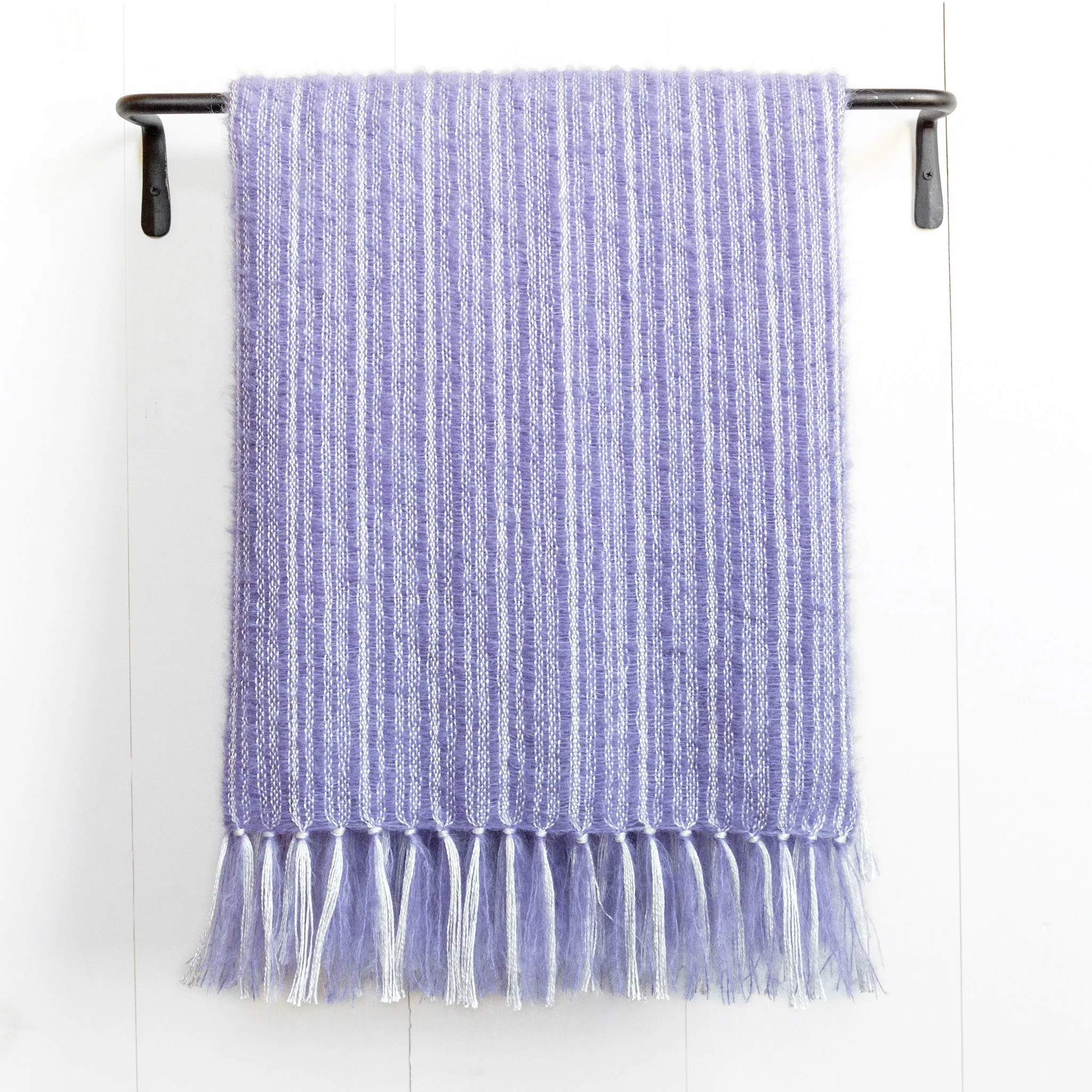 Larkspur Handwoven Mohair & Silk Throw