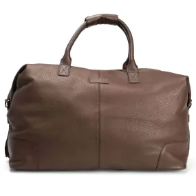 Leather Weekend Bag Brown