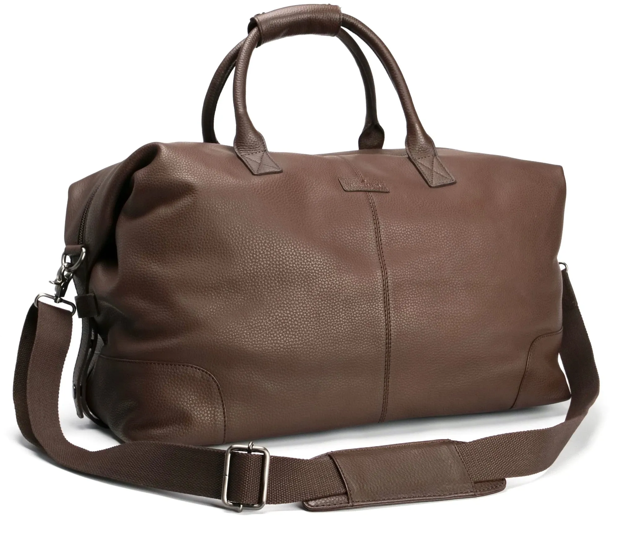 Leather Weekend Bag Brown