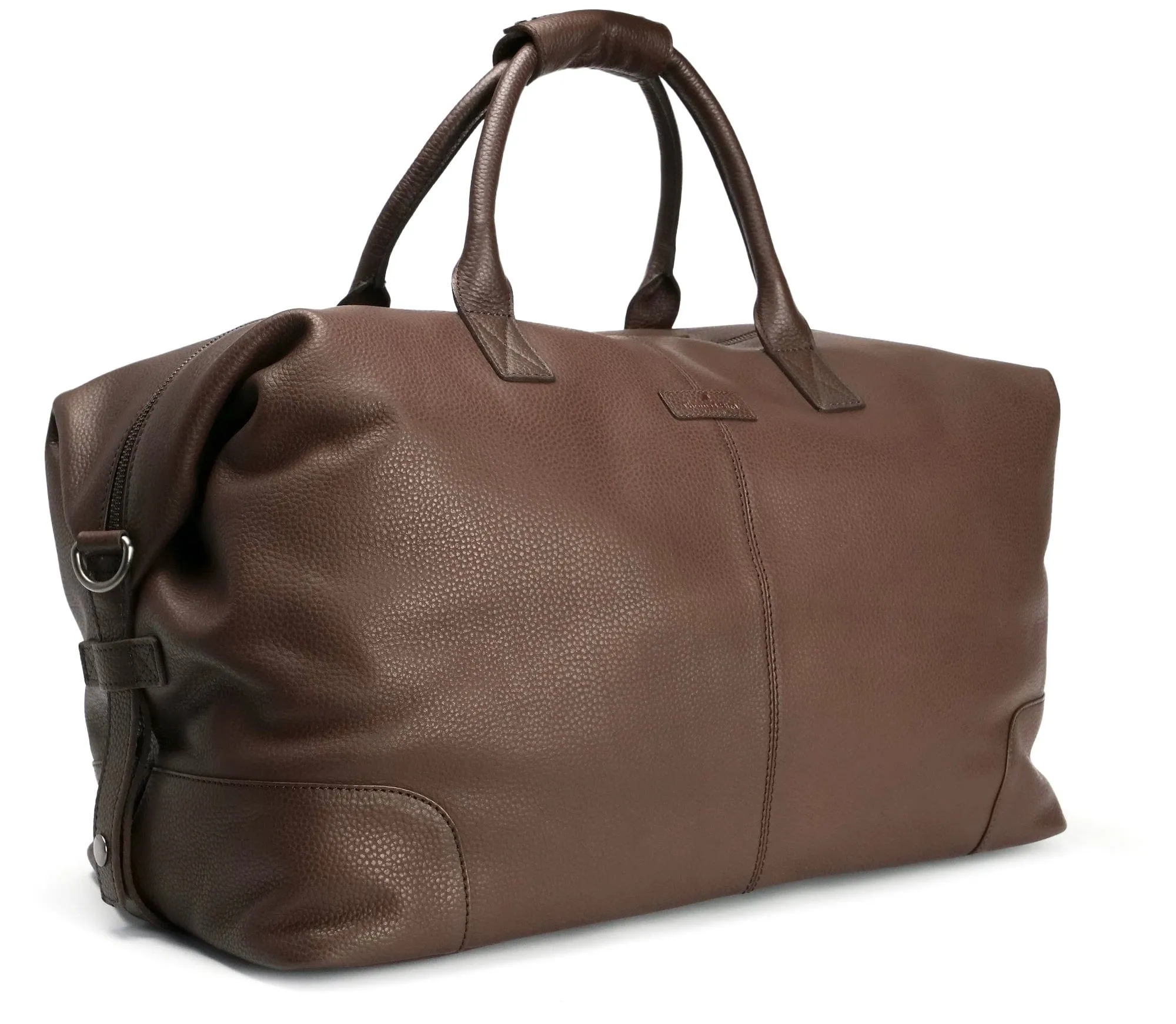 Leather Weekend Bag Brown