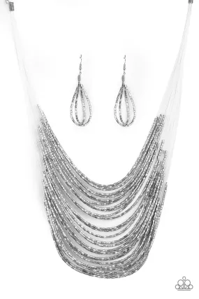 Paparazzi Catwalk Queen - Silver Necklace