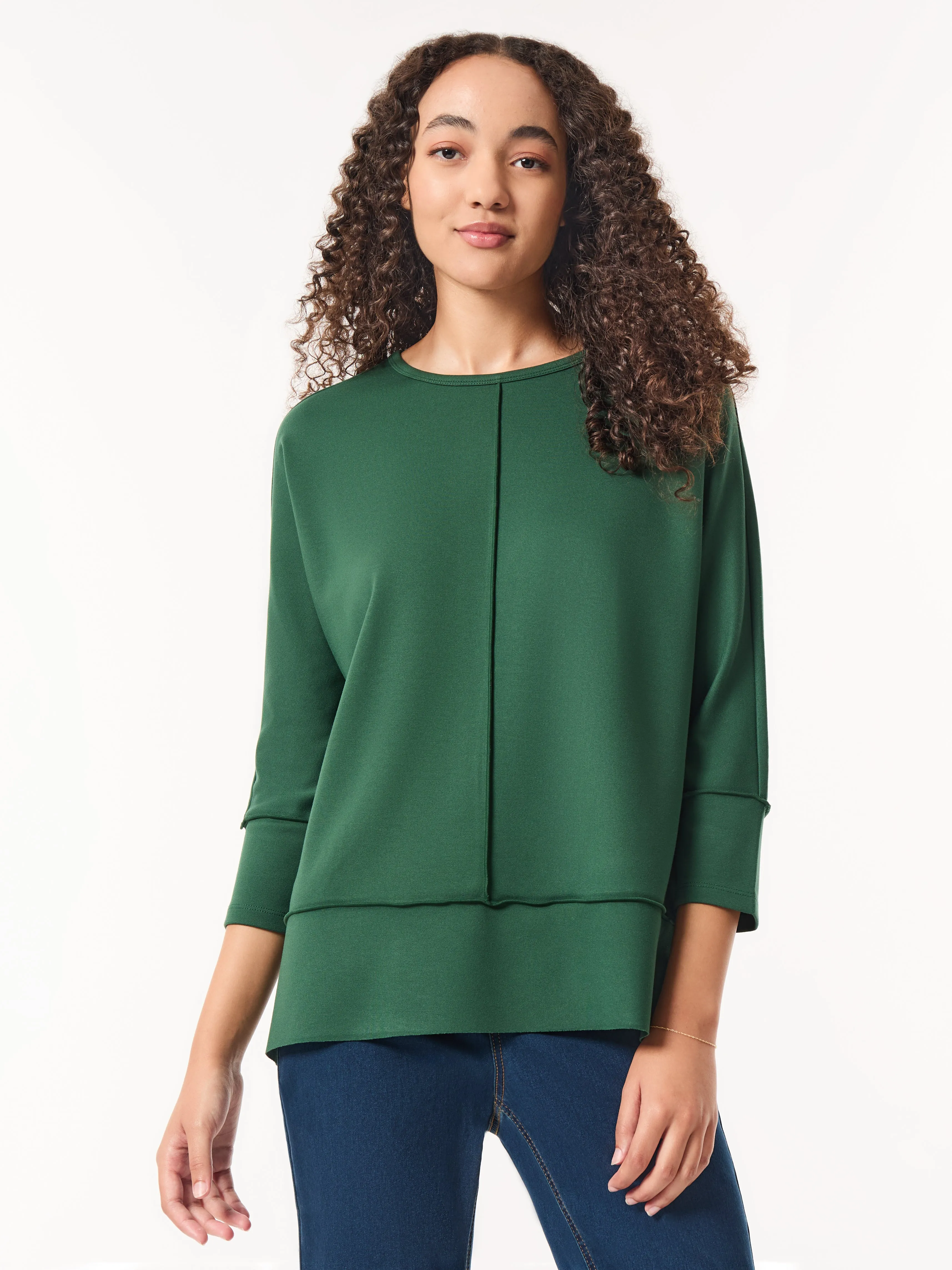 Seam Detail Dolman Tunic