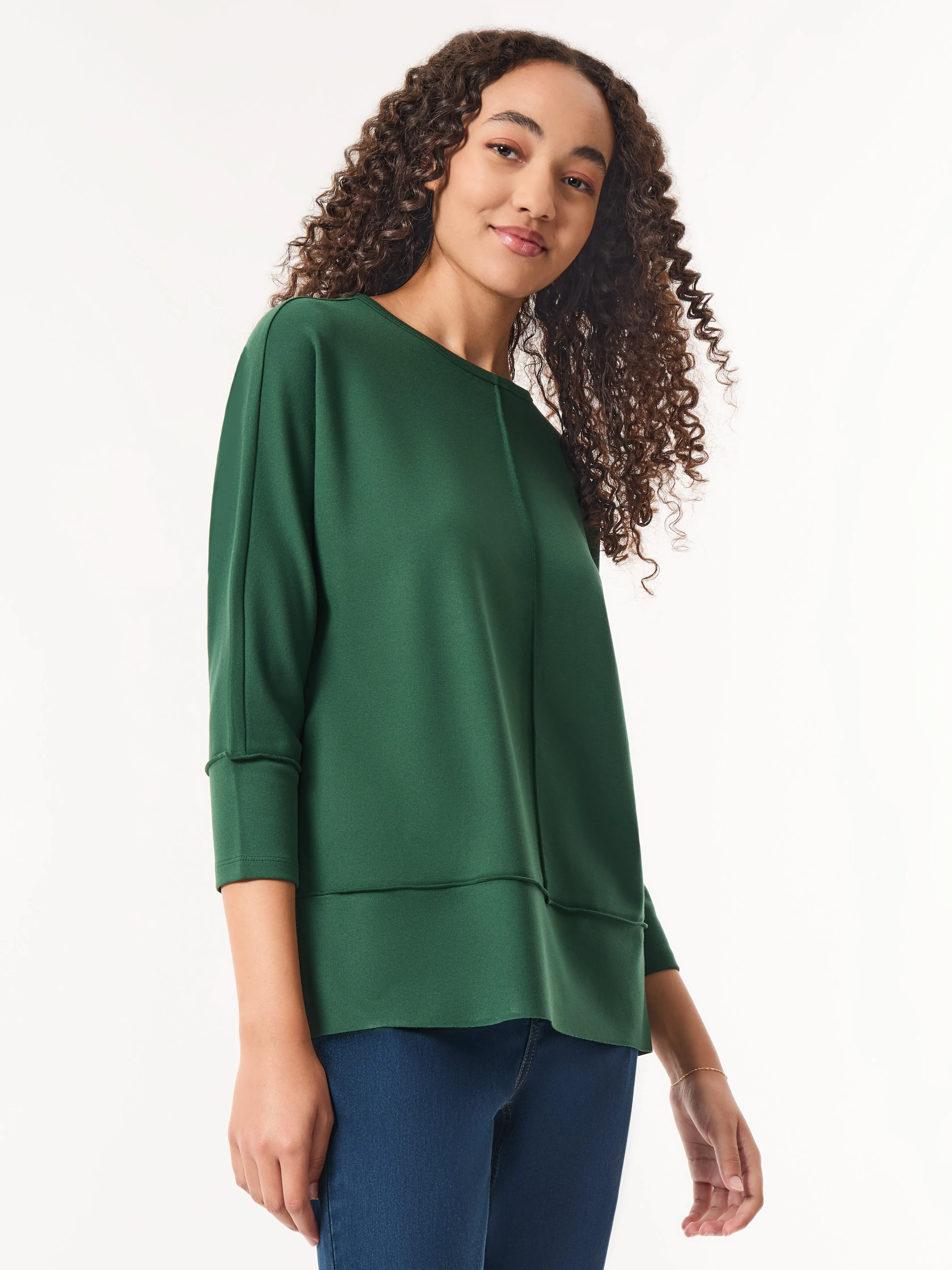 Seam Detail Dolman Tunic