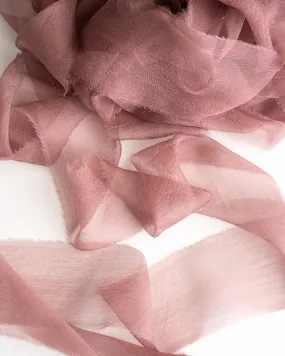 Silk Gossamer Ribbon in Dusk