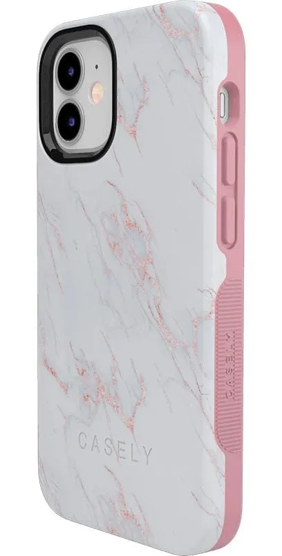 Subtle Blush | White and Pink Marble Case