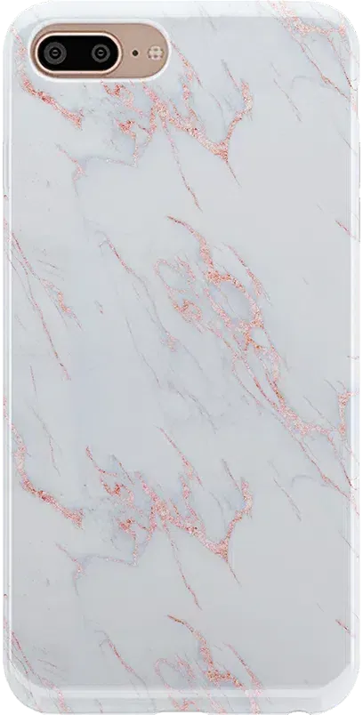 Subtle Blush | White and Pink Marble Case