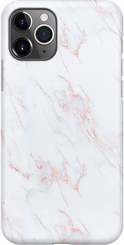 Subtle Blush | White and Pink Marble Case