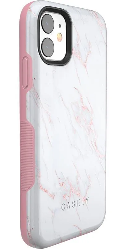 Subtle Blush | White and Pink Marble Case