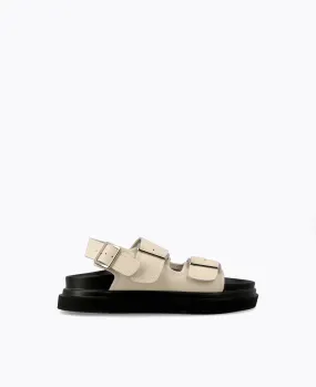 Sydney Platform Sandals - Beige