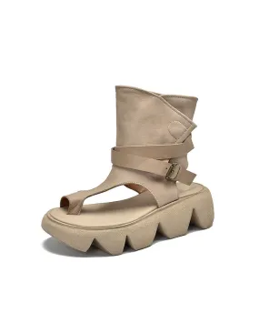 Vintage Rome Style Summer Flip Flop Boots