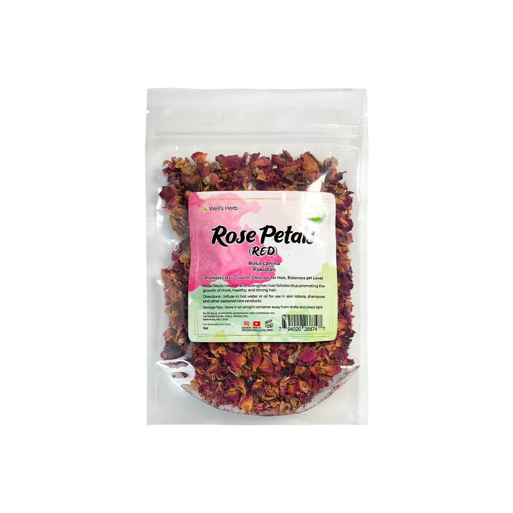 Well's Herb Dried Rose Petals | 0.4 oz.